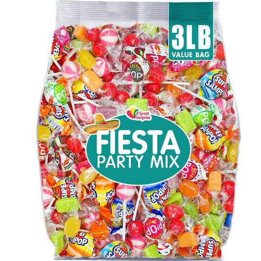 Assorted Candy - 3 Pounds - Bulk Candy - Party Mix - Goodie Bag Stuffers - Candy Variety Pack - Pinata Candy - Individually Wrapped Candies - Fun Size Candy - Bag Candy
