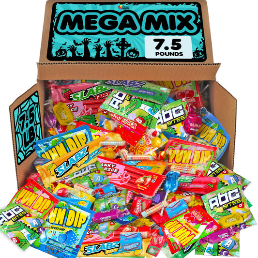 Bulk Candy Assortment - 7.5 Pounds - Candy Variety Pack - Halloween Candies Individually Wrapped