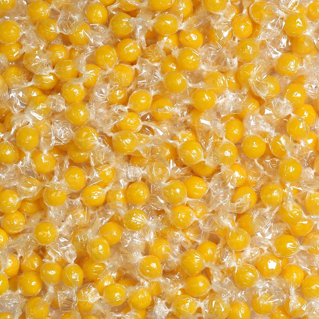 Lemon Balls Hard Candy - 3 Pounds - Yellow Candies Drop - Individually Wrapped - Baby Shower, Candy Buffet