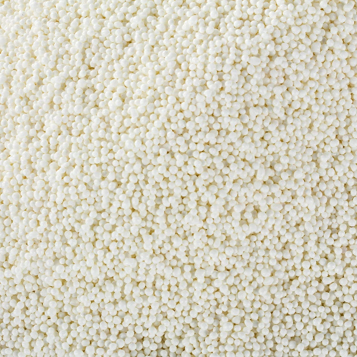 White Nonpareils Sprinkles  1.8 LB Bulk Candy - Non Pareils Jimmies  Toppings for Cake Decorating, Cupcakes, Baking