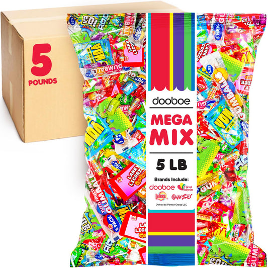 Dooboe Halloween Candies - 5 Pounds - Bulk Birthday Candy Assortment - Individually Wrapped Candies