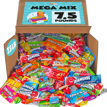 Bulk Candy - 7.5 Pounds - Birthday Bulk Candy - Assorted Pinata Stuffer Filler Candies - Birthday Party Candy Favors - Goodie Bag Stuffers - Bulk Candy for Offices, Schools, Claw Machines Individually Wrapped