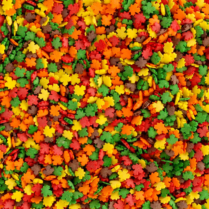 Thanksgiving Sprinkles - 1.2 Pounds - Fall Leaf Sprinkles for Baking - Autumn Leaf - Autumn Toppings for Cupcakes, Cookies, Cake Decorating