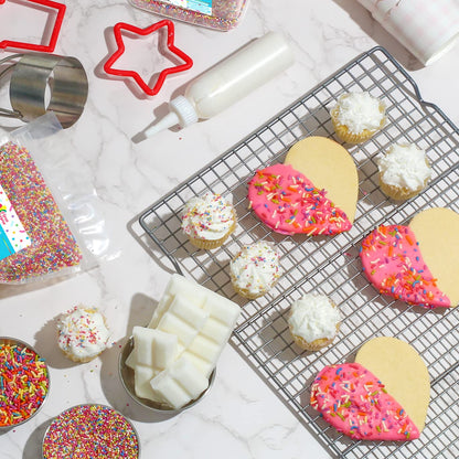 Bulk Sprinkles Dye Free - 6 Pounds - All Natural Sprinkles - Rainbow Sprinkle Mix - Bulk Jimmies, Topping for Cakes, Cookies, Ice-cream