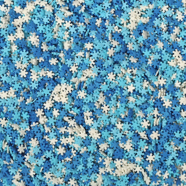 Snowflake Confetti Sprinkles - 1.2 Pounds - Christmas Sprinkles - Blue & White Jimmies - Bulk Sprinkle Mix for Decorating - Great for Baking Cookies, Cakes, Cupcakes, and More!