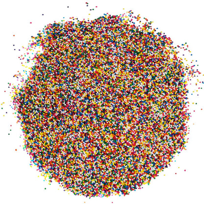 Bulk Rainbow Nonpareils Sprinkles - 10 lbs - Vegan Kosher Colorful Candy Topping for Baking, Cake Decorating, Cookies, Cupcakes - Confectionery Decoration for Professional and Home Bakers