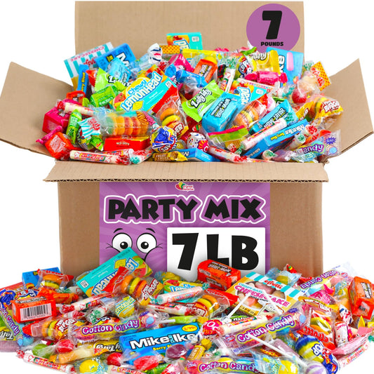A Great Surprise Assorted Candy Mix - 7 Pound BOX - Individually Wrapped Candies - Pinata Candy Mix