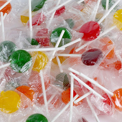Classic Lollipops - 3 Pounds - Back To School Lollipops - Individually Wrapped - Flat Round Bulk Suckers For Kids, Doctors Office, Schools, Banks