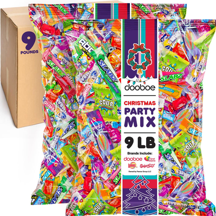 Bulk Candy Mix - Candy Variety Pack - Assorted Classic Candy - Individually Wrapped Candies - Fun Size Candy Assortment (9 Pounds)