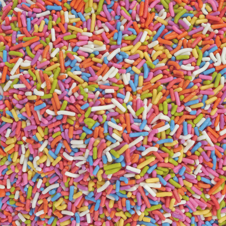 A Great Surprise Dye-Free Rainbow Sprinkles  1.6 Pounds - Natural Vegan Baking Toppings with No Artificial Dyes or Flavors  Non-GMO Jimmies for Cookies, Cakes, Ice Cream & Cupcakes