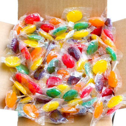 Classic Lollipops - 3 Pounds - Back To School Lollipops - Individually Wrapped - Flat Round Bulk Suckers For Kids, Doctors Office, Schools, Banks