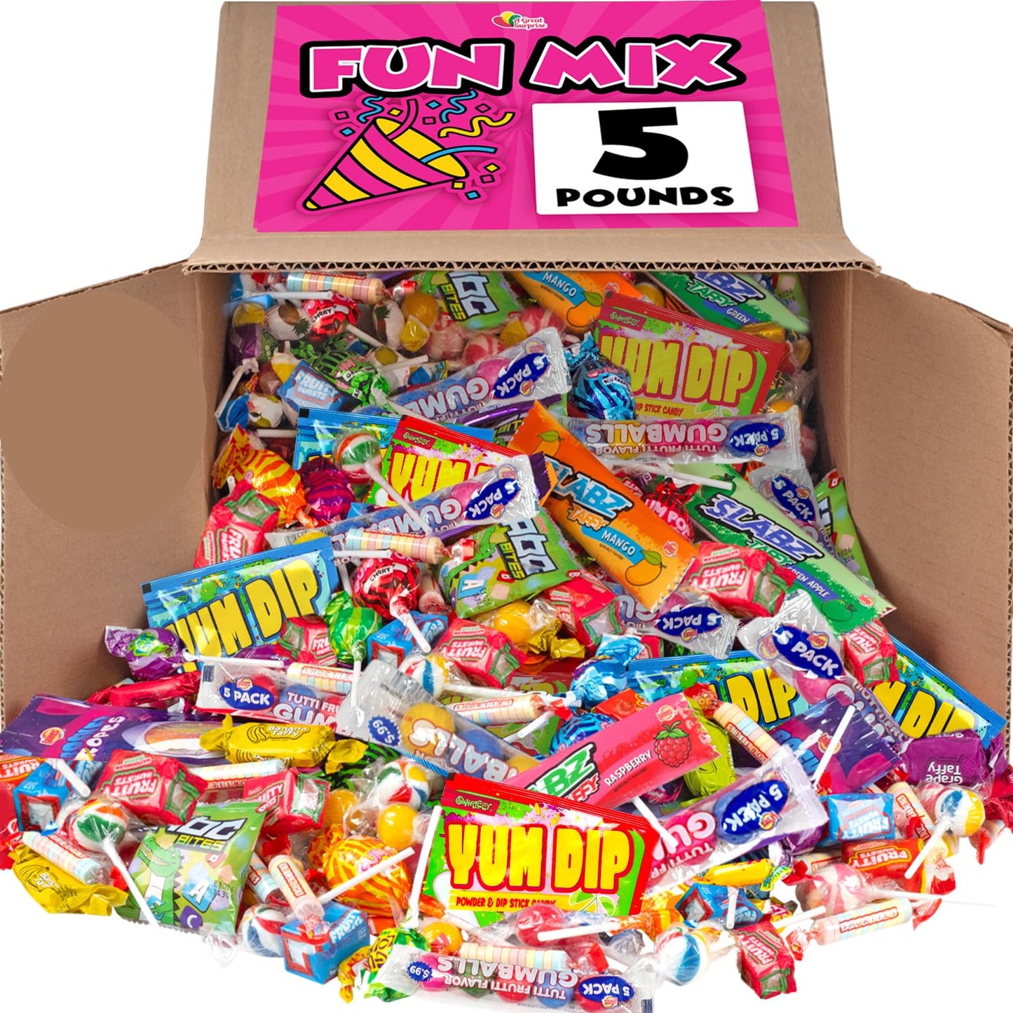 Candy Assortment Bulk - Parade Throws - Variety Pack Candies - Assorted Candy for Birthdays, Schools, Camps (5 Pounds)