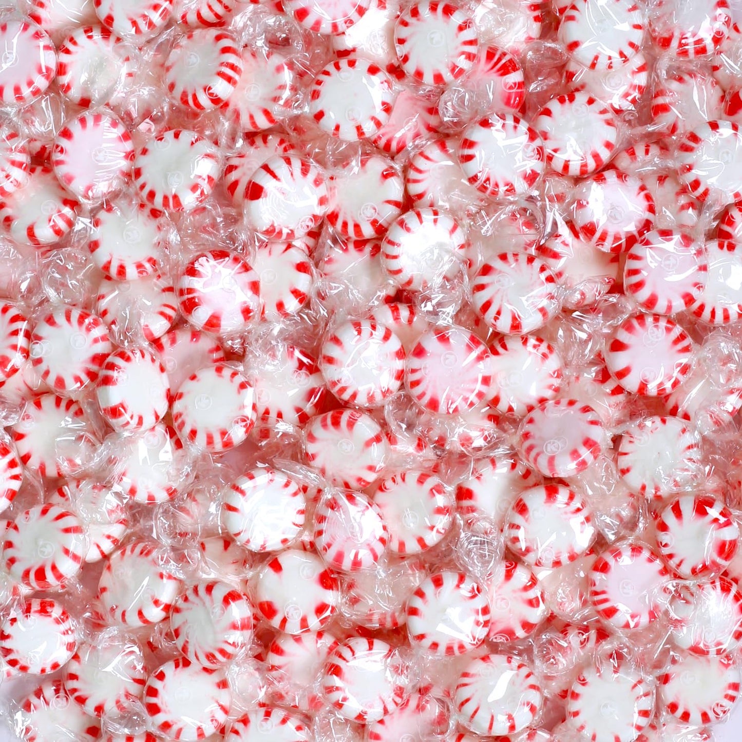 Starlight Peppermint Candy - 5 lb Bulk Bag - Red & White Peppermint Hard Candy - Individually Wrapped Mints for Office Candy Bowls