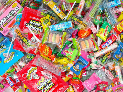 Sour Candy Bulk - 4 Pounds - Sour Candy Variety Pack- Bulk Camp Summer Sour Candy Mix - Assorted Pinata Candies - Goodie Bag Mix - Super Sour Party Favors for Kids