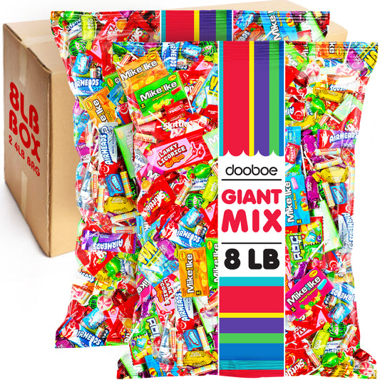 Candy Bulk - 8 Pounds - Bulk Candy Individually Wrapped - Pinata Candy Variety Pack - Carnival, Office Candy Mix, Candy Birthday Party Favors for Goodie Bags