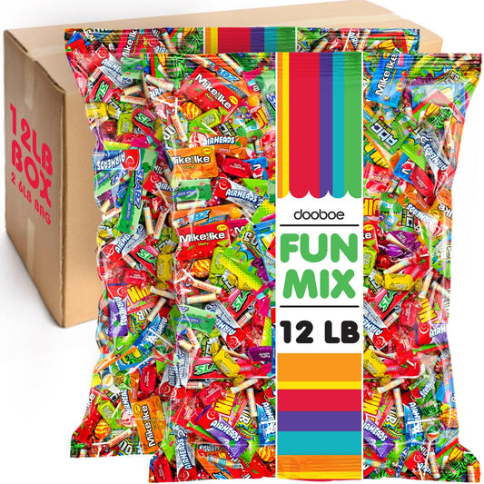 Bulk Candy - 12 Pounds - Huge Parade Candy Assortment - Bulk Candy Individually Wrapped For Schools, Offices, Parties