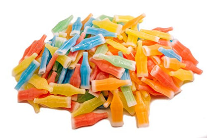 Lalees Candy Wax Drinks - Colorful Easter Candy - Goodie Bag Stuffer for Kids - Drinkable Candy - Wax Bottles & Candy Wax Candy Sticks - 24 Oz (12 Oz Each) - Bulk Retro Candy - Candy Drinks