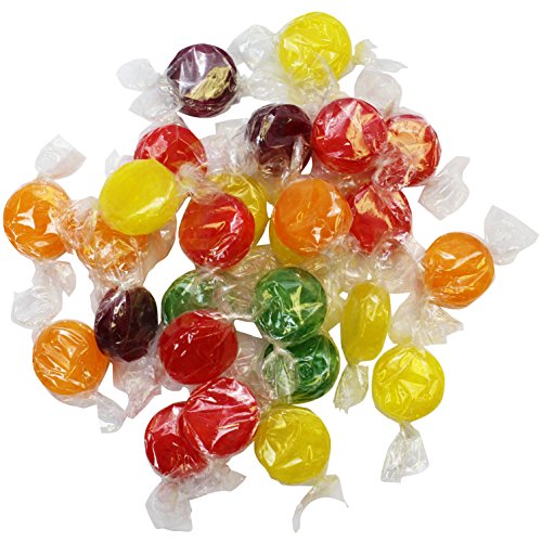 Fruit Flavored Hard Candy - Classic Hard Candy - 4 LB Bulk Candy - Assorted Fruit Flavored Candy - Individually Wrapped Bulk Candies