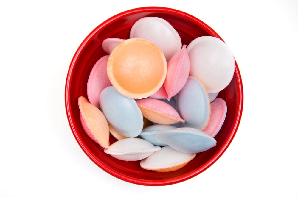 Satellite Wafers Candy - 1 Pound - Pastel Candy - Flying Saucers Candies - Candy for Baby Shower/Gender Reaveal Party - Bulk Candy, Approx 350 Pieces