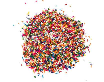 Bulk Rainbow Sprinkles - 18 LB Case - Wholesale Bulk Toppings, Great for Bakeries & Ice Cream Shops