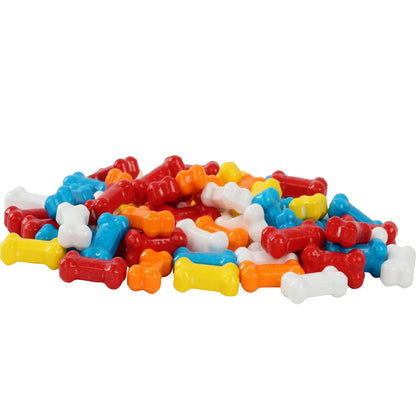 Candy Bones - Candy Bonz - Dog Bone Shape Candy, Assorted, Bulk 3 LB Party Bag Family Size
