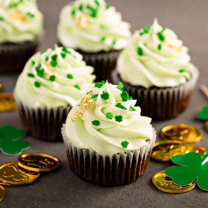 Shamrock Confetti Sprinkles - Saint Patrick's Day Sprinkles - 10 oz - Shamrock Quins - Bulk Toppings- Candy Quins for Cupcakes, Cookies, Ice Cream
