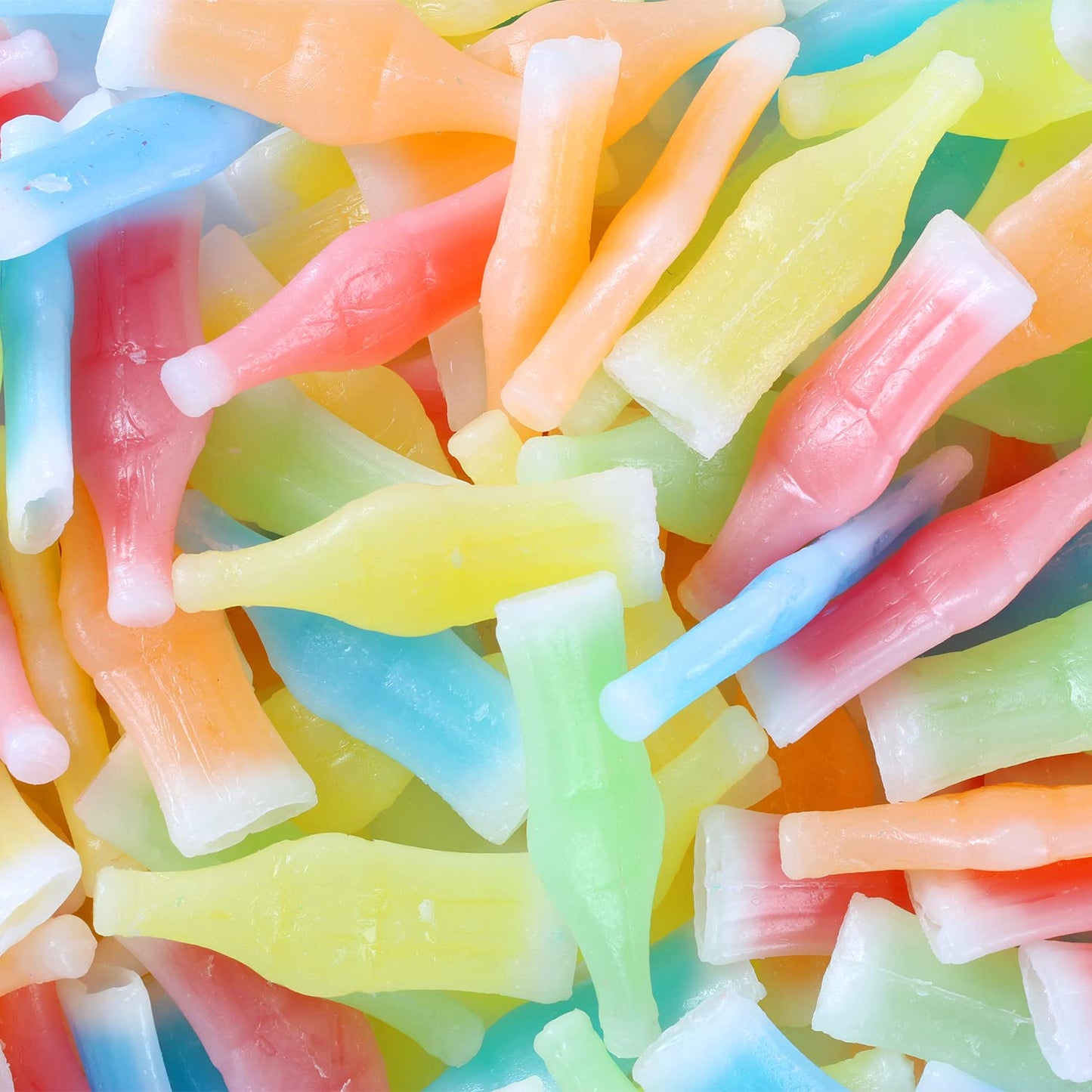 Wax Bottle Candy - 3 LB - Wax Candy Bottles With Juice - Candies for Kids - Old School 90's Chewy Wax Candy Drinks - Bulk Candy
