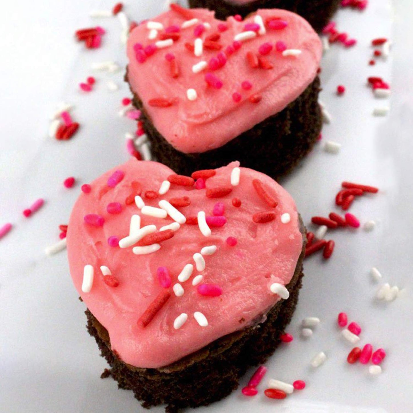 A Great Surprise Valentines Sprinkles - 16 Oz - Red, Pink & White Sprinkles - Bulk Jimmies