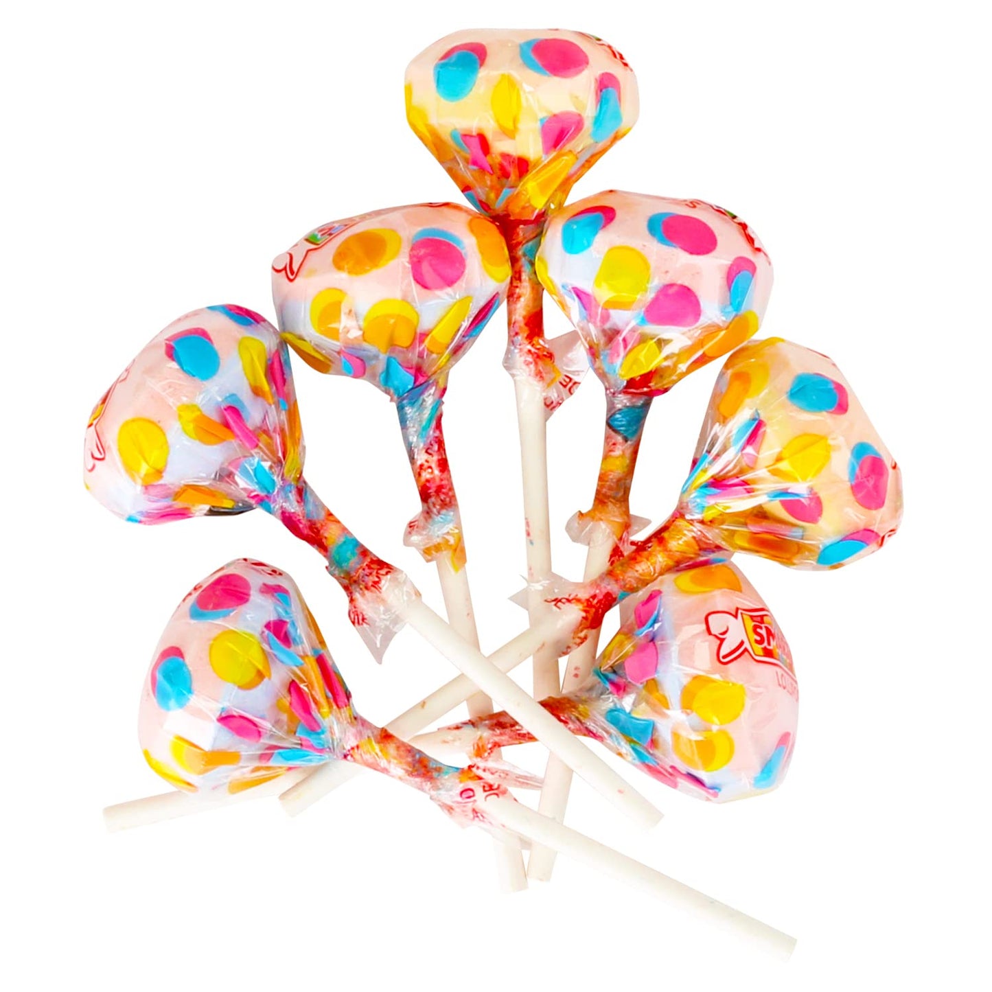 Smarties Lollipops - Double Lollies - Roughly 150 Ct Bulk Individually Wrapped 3LB Party Bag Family Size - Fun Candy for Kids