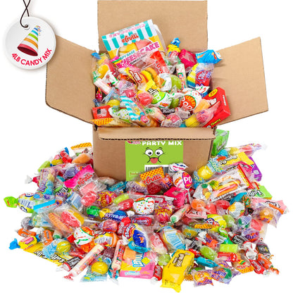 Party Mix - 4 Pound - Piata Candy Filler - Bulk Parade Candies - Individually Wrapped Candies - Assorted Party Candy - Assorted Candy Variety Pack - Bulk Candy for Kids