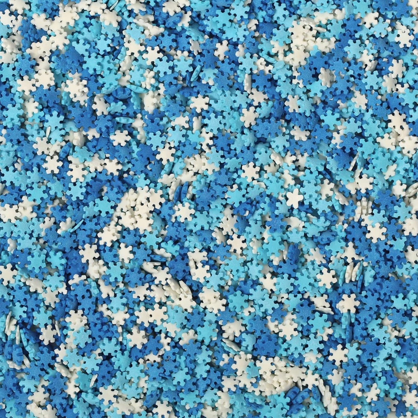 Snowflake Confetti Sprinkles - 10 ounces - Winter Snow Confetti - Candy Dessert Toppings for Cake, Cupcake, Cookie Decorating