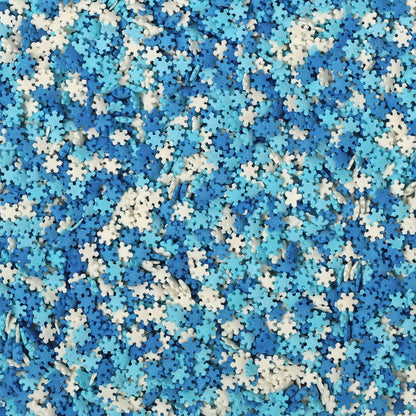 Winter Sprinkles Bulk - Snowflake Confetti - 1.2 lbs bulk - Snowflakes - Blue & White - Great for Cooking, Baking & Decorating