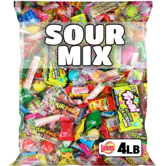 Sour Candy Variety Pack - Bulk Candy - Individually Wrapped Candy - Assorted Candy - Candy For Party Favors For Kids (4 Pounds)