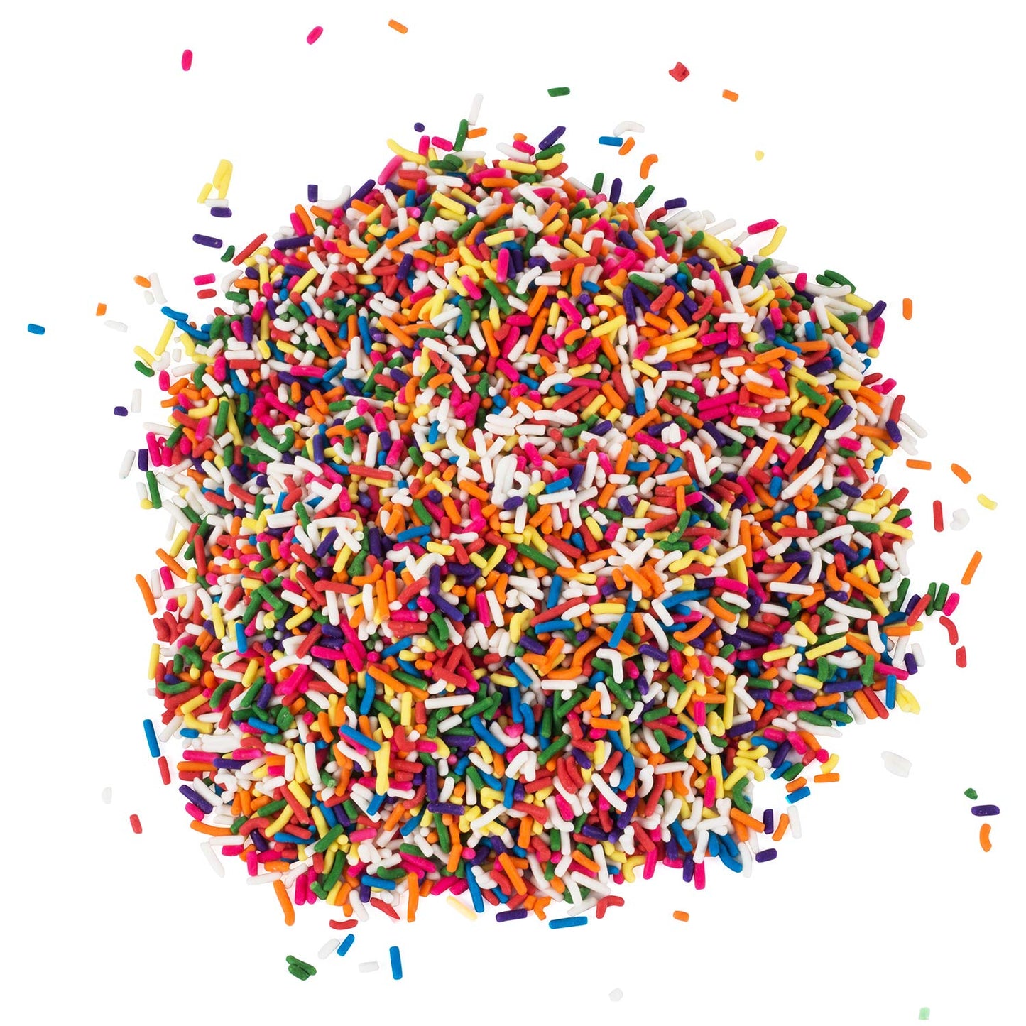 Sprinkles Rainbow Bulk - Decorating Jimmies - 2.2 LB - Sprinkle Candy - Resealable Container - Toppings for Ice Cream Sundae, Cupcake, Cake, Cookie