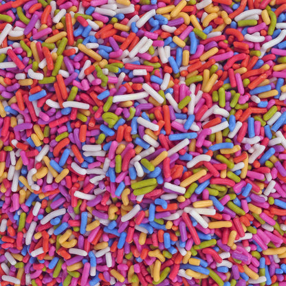 Dye Free Rainbow Sprinkles - 3.5 LB Bulk - 100% Nautural Rainbow Sprinkles - Vegan, Gluten Free, Non GMO, Dessert Topping for Baking, Cupcakes, Cookies and More
