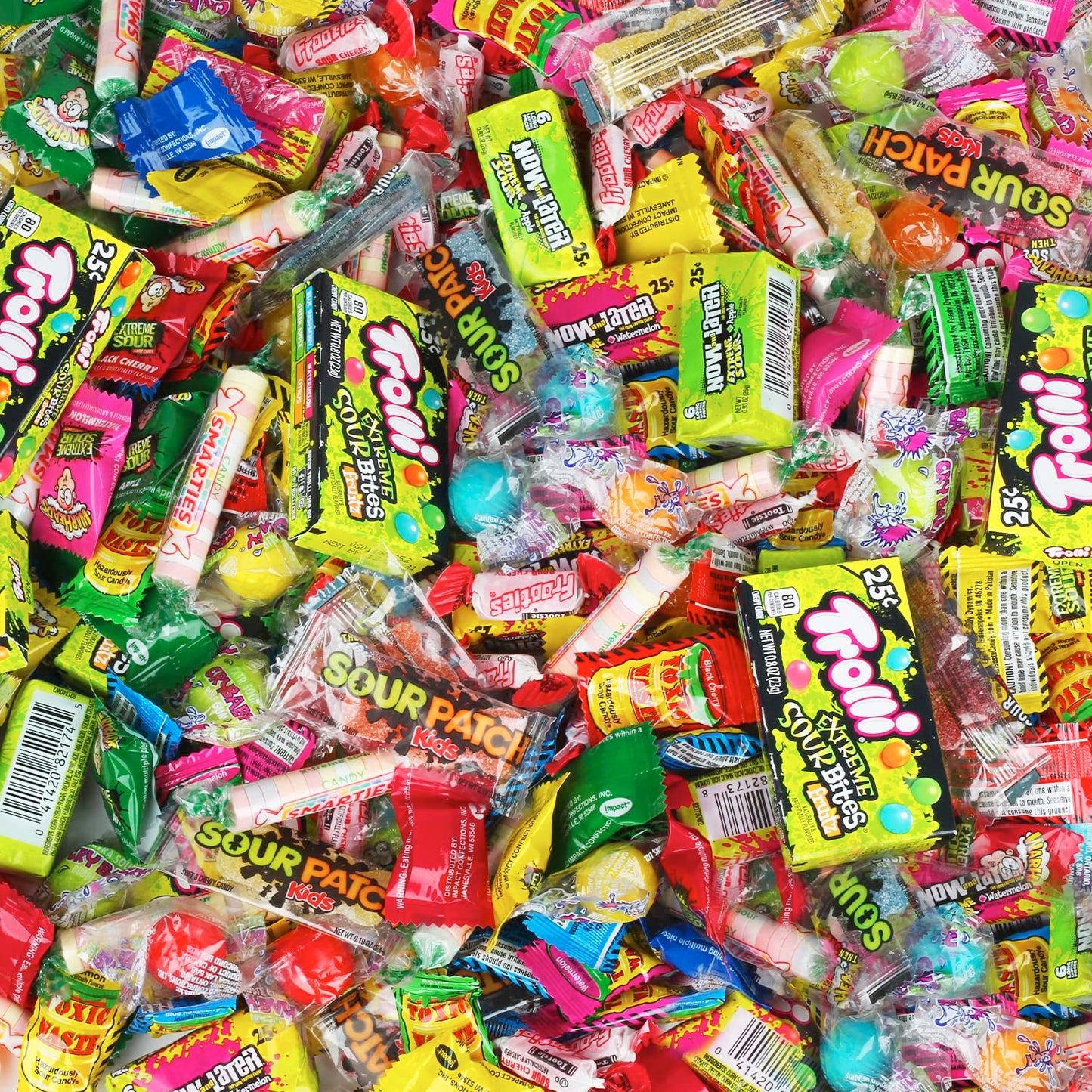 Sour Candy Variety Pack - Bulk Candy - Individually Wrapped Candy - Assorted Candy - Candy For Party Favors For Kids (4 Pounds)